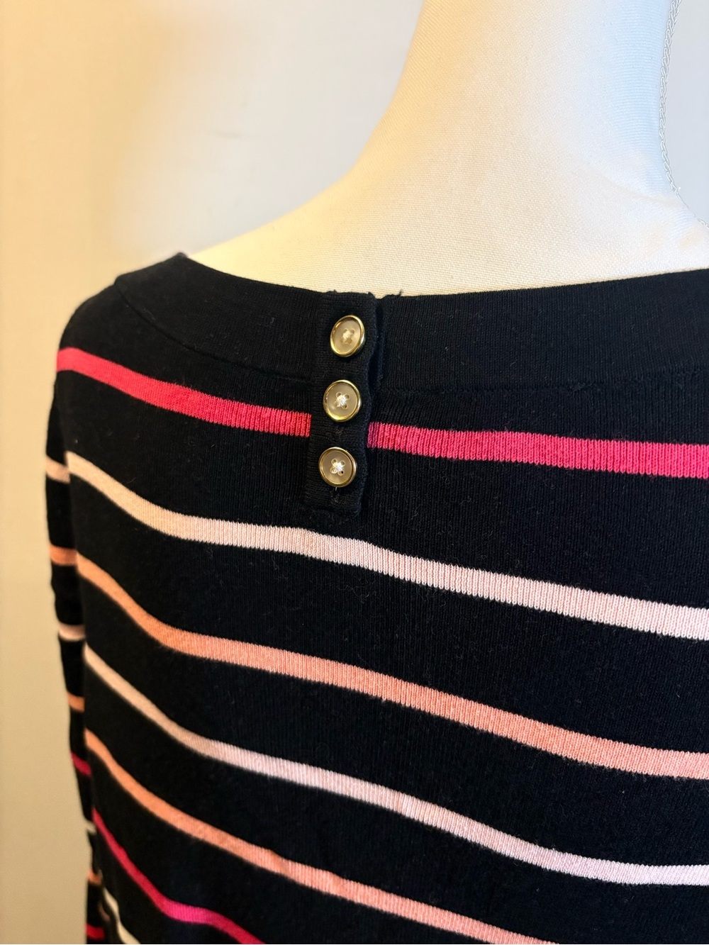 Talbots Multi Color Striped Top - Picture 4 of 6